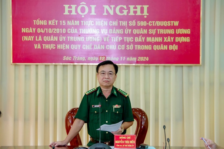 Chỉ thị số 590-ct/Đuqstw: 15 năm xây dựng và thực hiện quy chế dân chủ cơ sở trong quân Đội