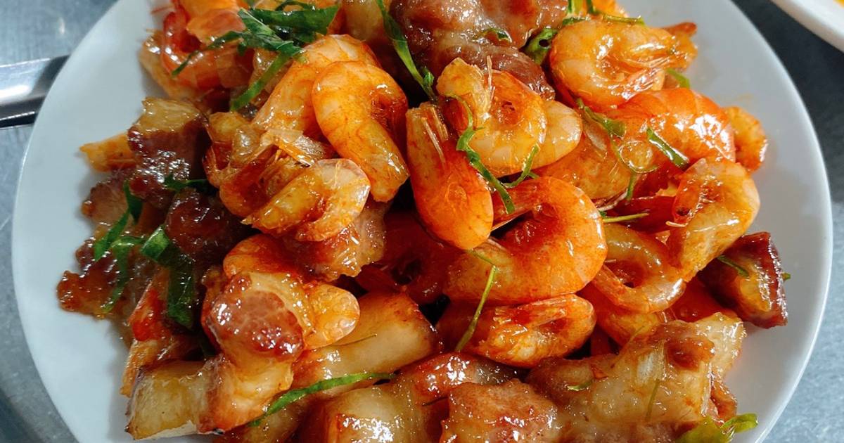 Thịt rang tôm - món Ăn ngon và dinh dưỡng